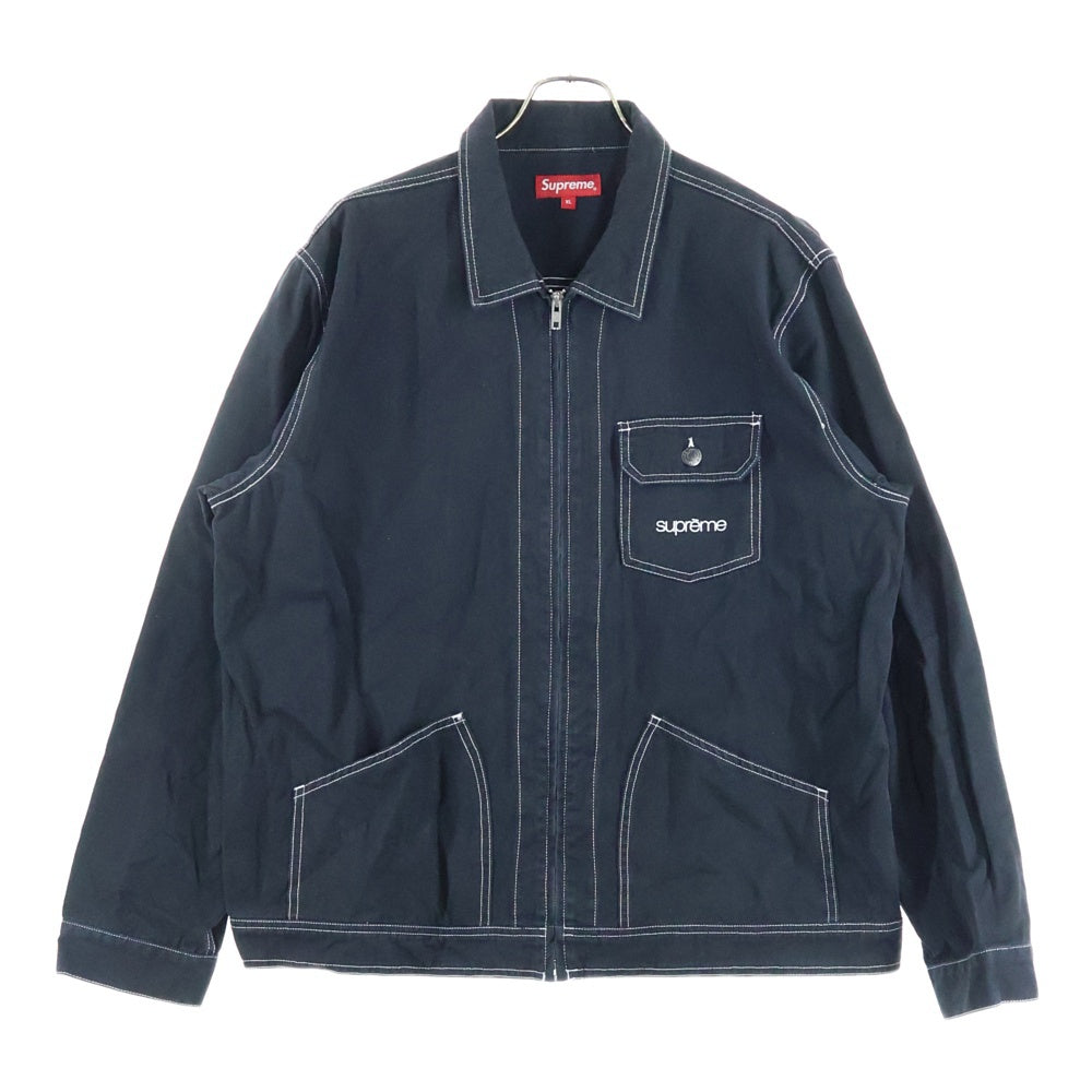 【タグ付き】18SS Supreme M 美品　シュプリームジャケット SUPREME(シュプリーム) 18SS Contrast Stitch Work Jacket