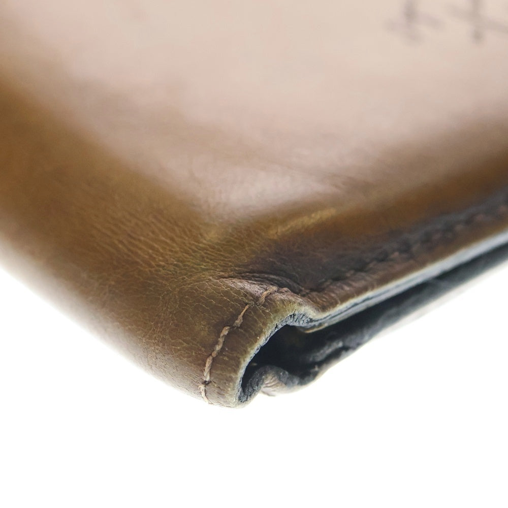 Berluti(ベルルッティ) カリグラフィ エッセンシャル エピュール 二つ折り コンパクトウォレット ブラウン