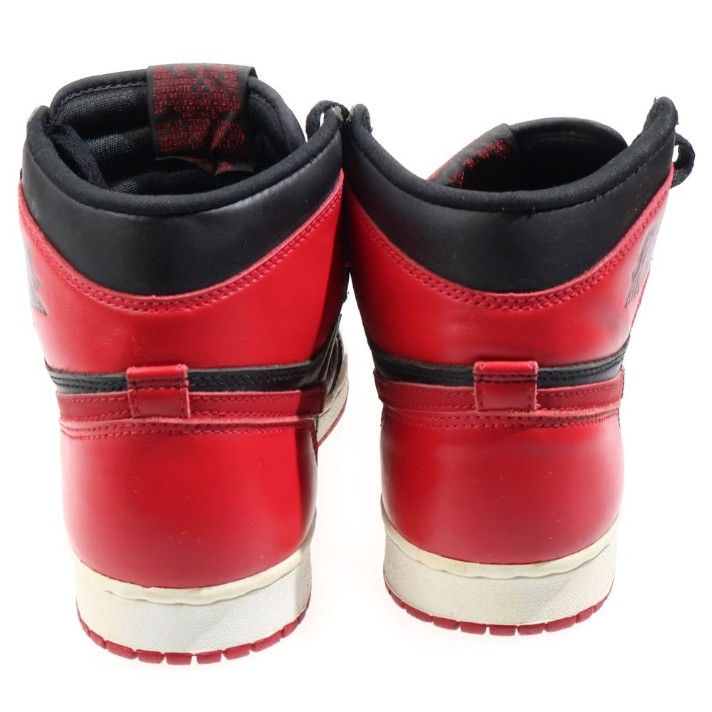 NIKE(ナイキ) 【観賞用 1994年製】 Air Jordan 1 High Bred エアジョーダン 1 ブレッド ハイカットスニーカー ブラック/レッド US9.5/27.5cm 130207-061