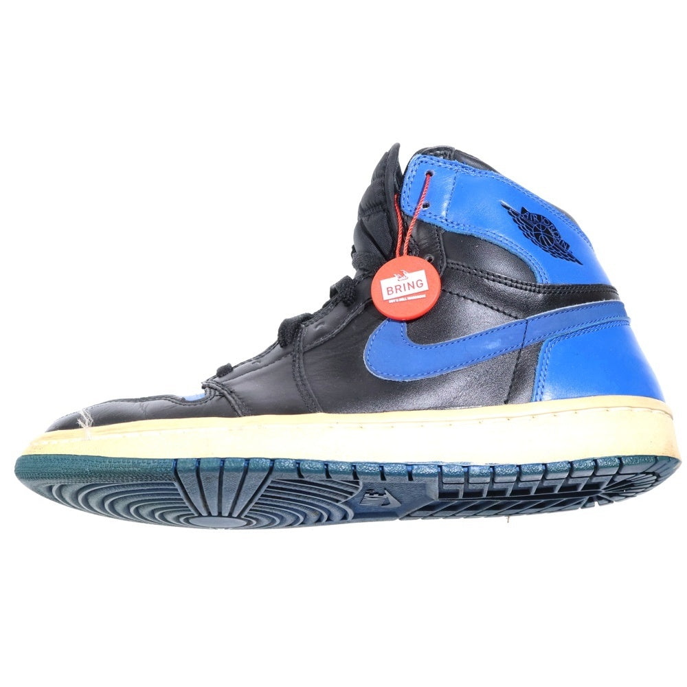 NIKE(ナイキ) 【観賞用 2001年製】 Air Jordan 1 Retro High Royal エアジョーダン1 レトロ ロイヤル ハイカットスニーカー ブラック/ブルー US9.5/27.5cm 136066-041