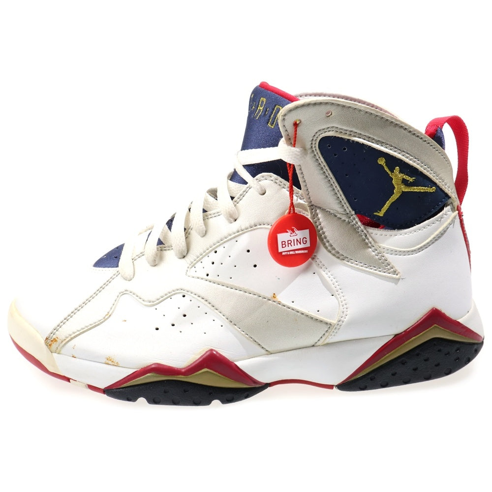 NIKE(ナイキ) 【観賞用 2004年製】 Air Jordan 7 Retro OLYMPIC エアジョーダン7 レトロ オリンピック ハイカットスニーカー ホワイト/ネイビー/レッド US10/28cm 304775-171