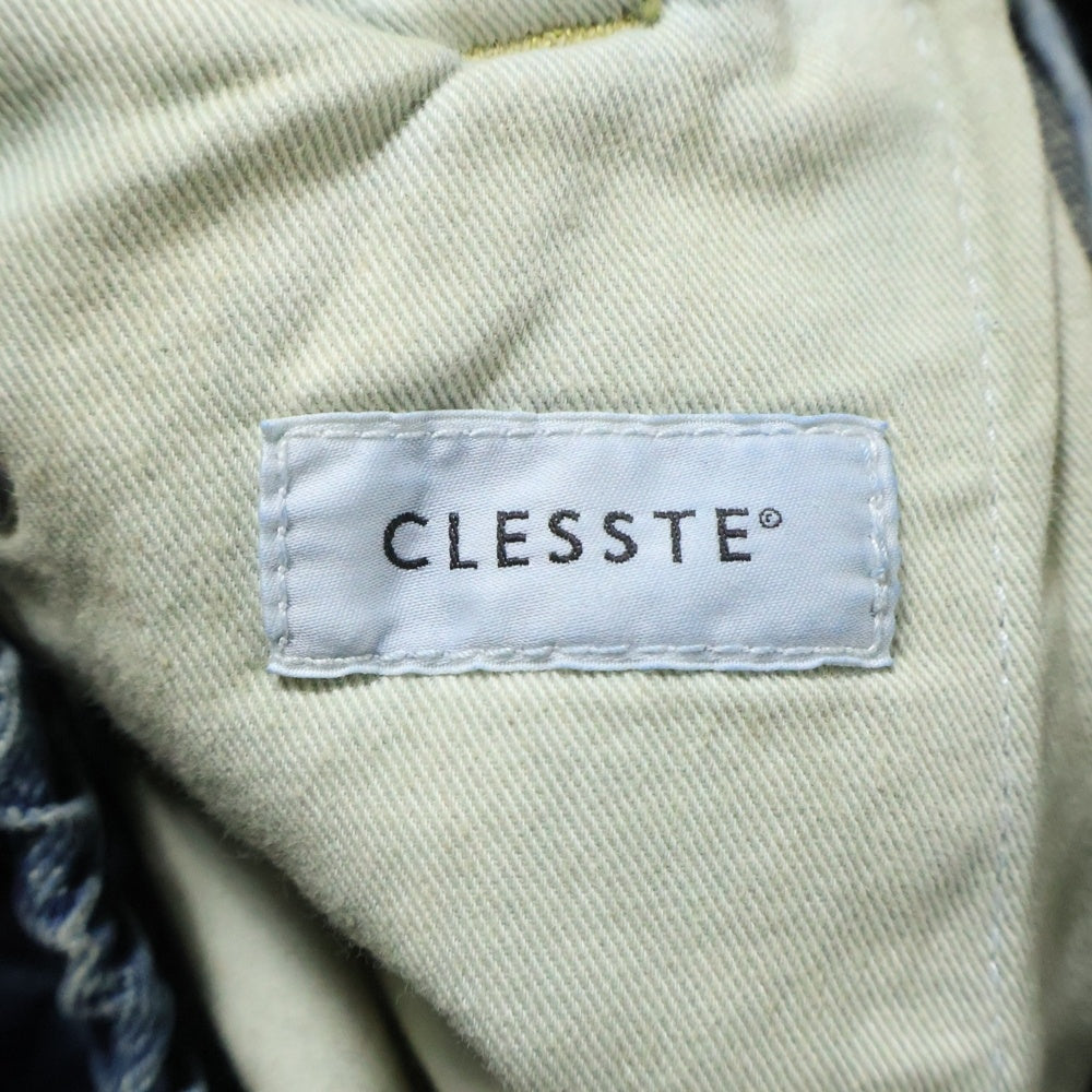 CLESSTE(クレスト) ドローコード付き ワイドデニム パンツ ジーンズ インディゴ CLS-PT-2403