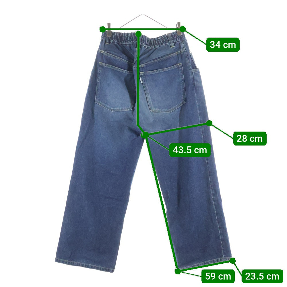 CLESSTE(クレスト) ドローコード付き ワイドデニム パンツ ジーンズ インディゴ CLS-PT-2403