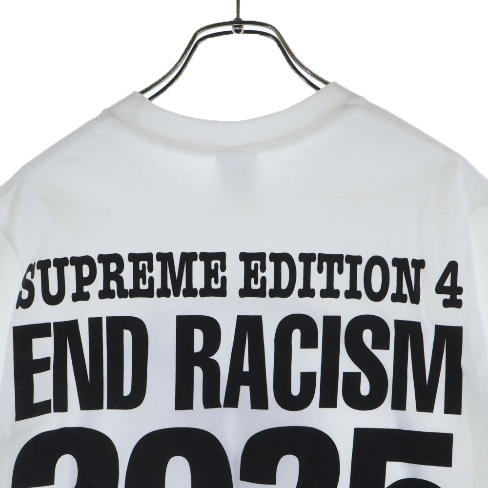SUPREME(シュプリーム) 25SS ×GOODENOUGH End Racism Tee グットイナフ エンドレイシズム クルーネック 半袖Tシャツ カットソー ホワイト
