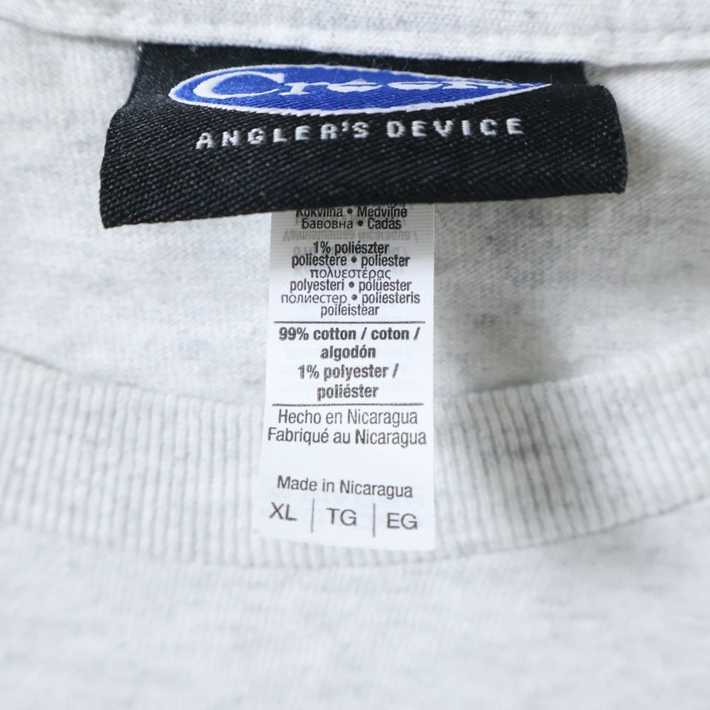 Creek Angler's Device(クリーク アングラーズ デバイス) フロントロゴ クルーネック 半袖Tシャツ カットソー グレー