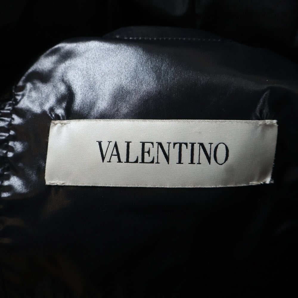VALENTINO(ヴァレンティノ) 20AW 袖VLTNロゴプリント ジップアップ ダウンジャケット ブラック UV0CNA316SM