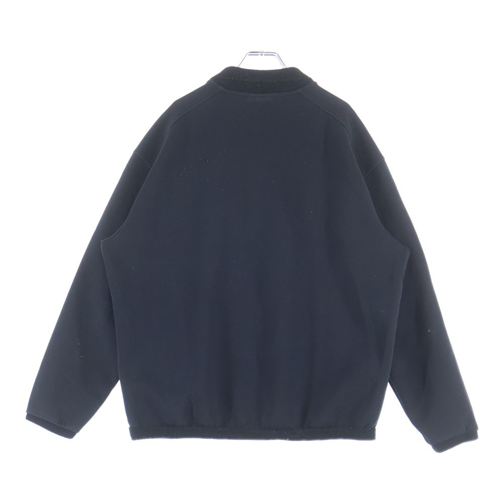 EMPORIO ARMANI(エンポリオアルマーニ) ワンポイント刺繍ロゴ 長袖スウェットシャツ ポロシャツ ブラック 6R1F83 1JHSZ