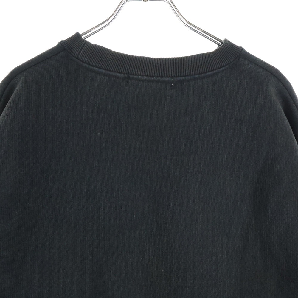 WIND AND SEA(ウィンダンシー) CREWNECK SWEATSHIRT HEART フロントハートプリント クルーネック長袖スウェットトレーナー ブラック WDS-O-HTSP-25-Q2-CS-03