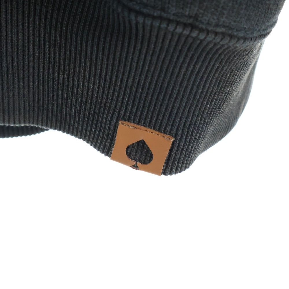 WIND AND SEA(ウィンダンシー) CREWNECK SWEATSHIRT HEART フロントハートプリント クルーネック長袖スウェットトレーナー ブラック WDS-O-HTSP-25-Q2-CS-03