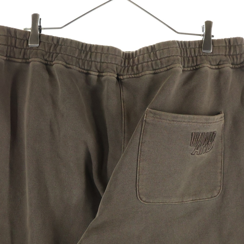 WIND AND SEA(ウィンダンシー) バックロゴ刺繍 ドローストリング ジョガースウェットパンツ ブラウン WDS-O-EPM-25-Q1-PT-01