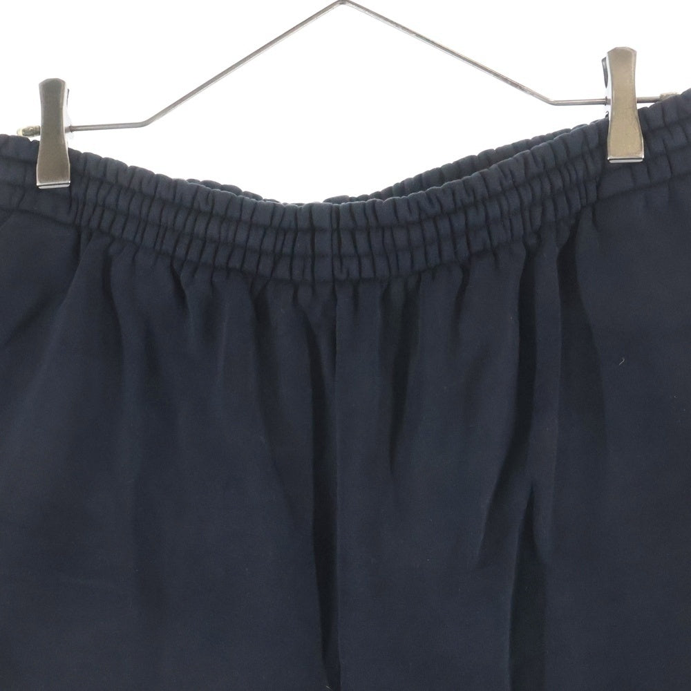 BALENCIAGA(バレンシアガ) ロゴ刺繍 ワイドスウェットハーフパンツ ブラック 674591