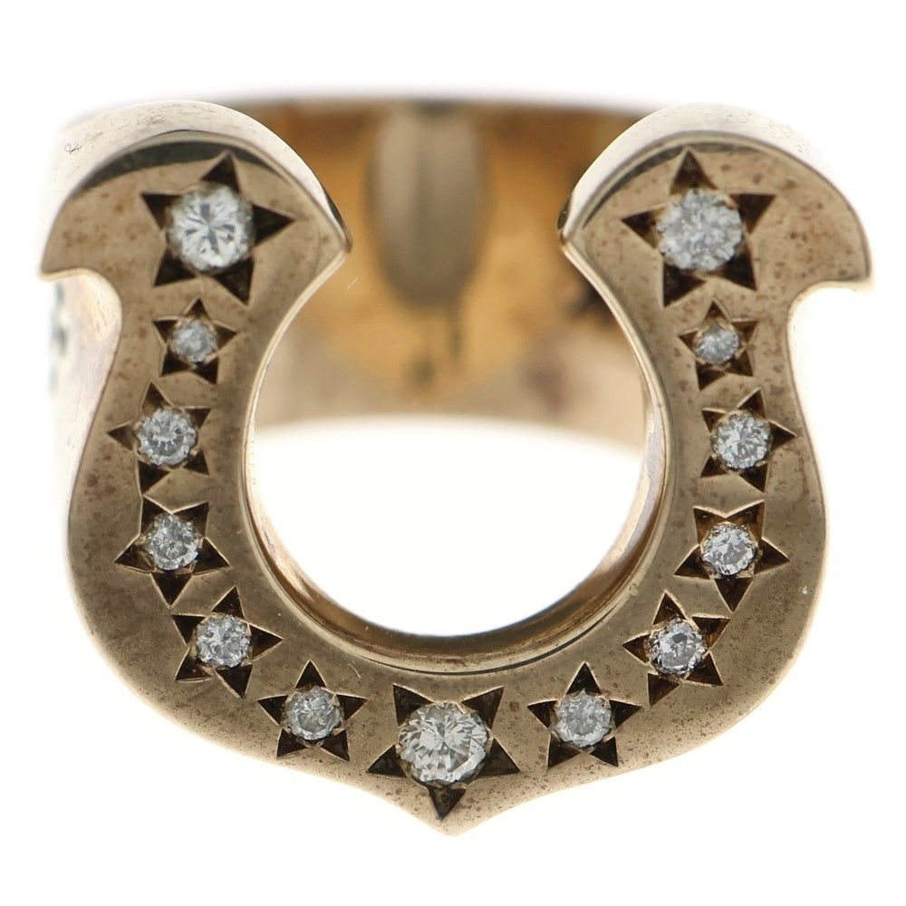 TENDERLOIN(テンダーロイン) T-H.SRING GOLD/STONE 8K ダイヤ ホースシューリング ゴールド