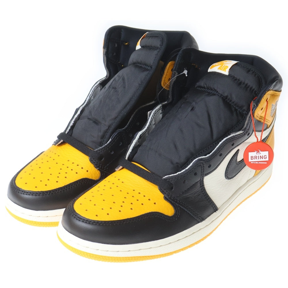 NIKE(ナイキ) AIR JORDAN 1 RETRO HIGH OG TAXI エアジョーダン 1 レトロ タクシー ハイカットスニーカー シューズ イエロー/ブラック US9/27cm 555088-711