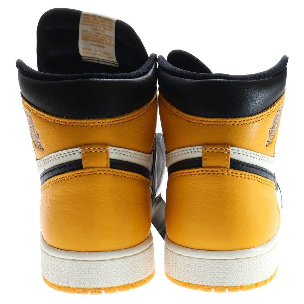 NIKE(ナイキ) AIR JORDAN 1 RETRO HIGH OG TAXI エアジョーダン 1 レトロ タクシー ハイカットスニーカー シューズ イエロー/ブラック US9/27cm 555088-711