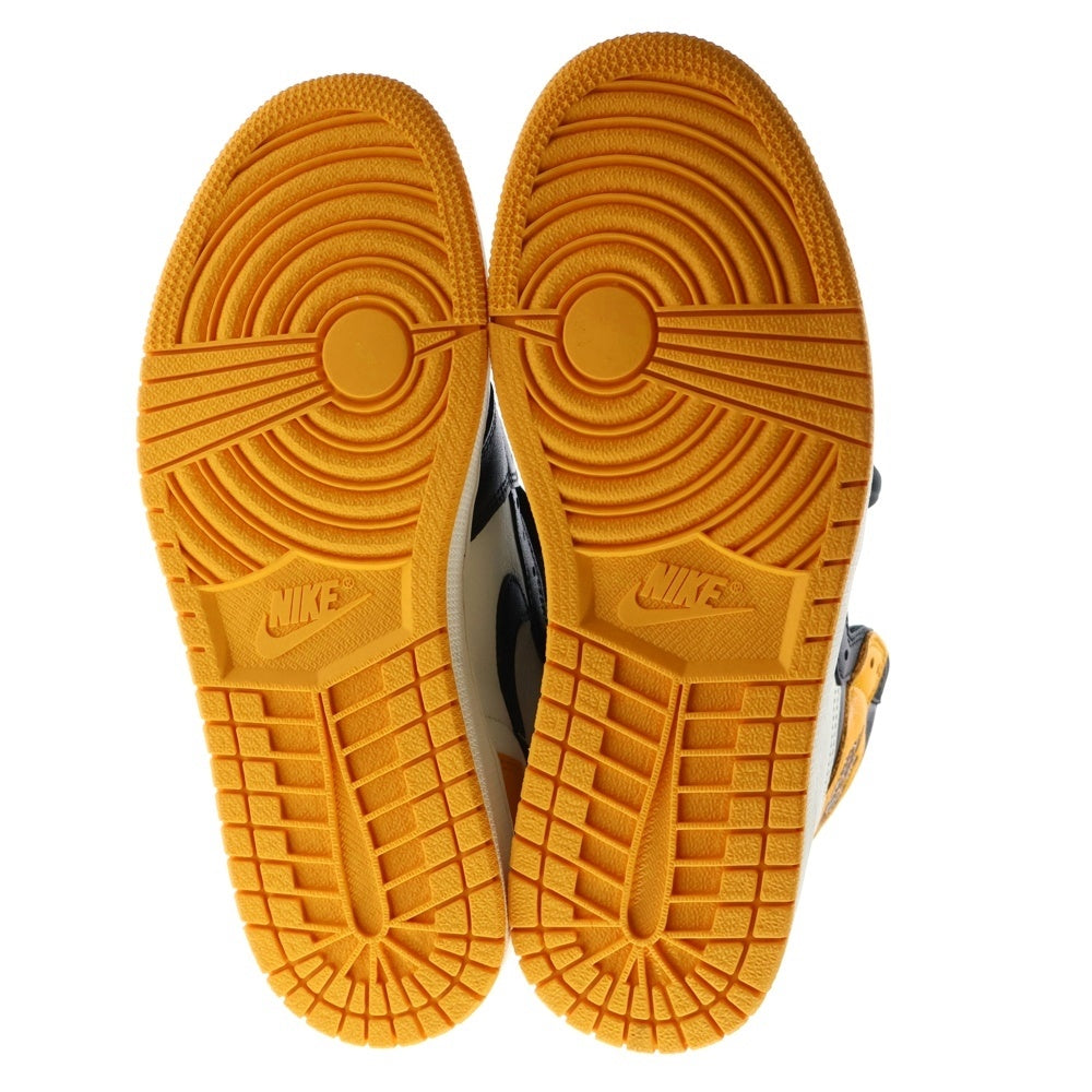 NIKE(ナイキ) AIR JORDAN 1 RETRO HIGH OG TAXI エアジョーダン 1 レトロ タクシー ハイカットスニーカー シューズ イエロー/ブラック US9/27cm 555088-711