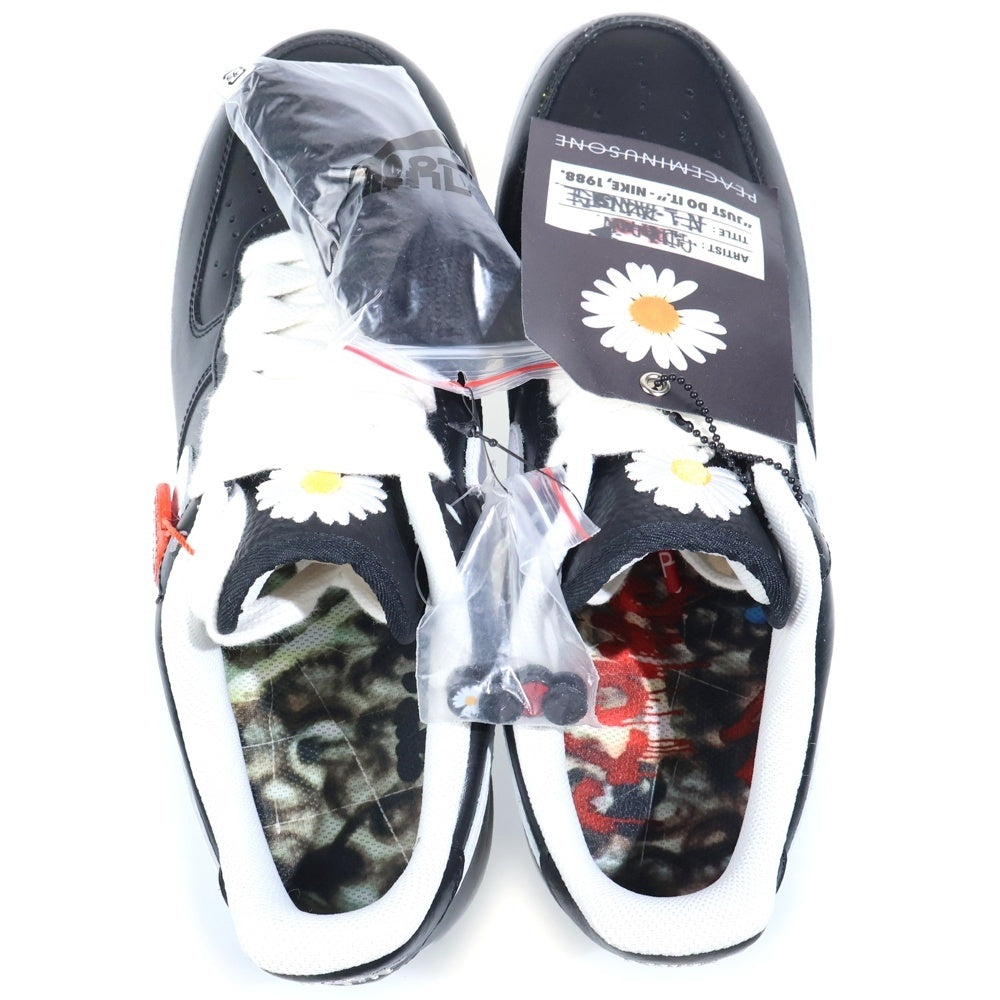 NIKE(ナイキ) ×PEACEMINUSONE AIR FORCE 1 LOW PARA NOISE ピースマイナスワン エアフォース1 パラノイズ ローカットスニーカー ブラック US9.5/27.5cm AQ3692-001