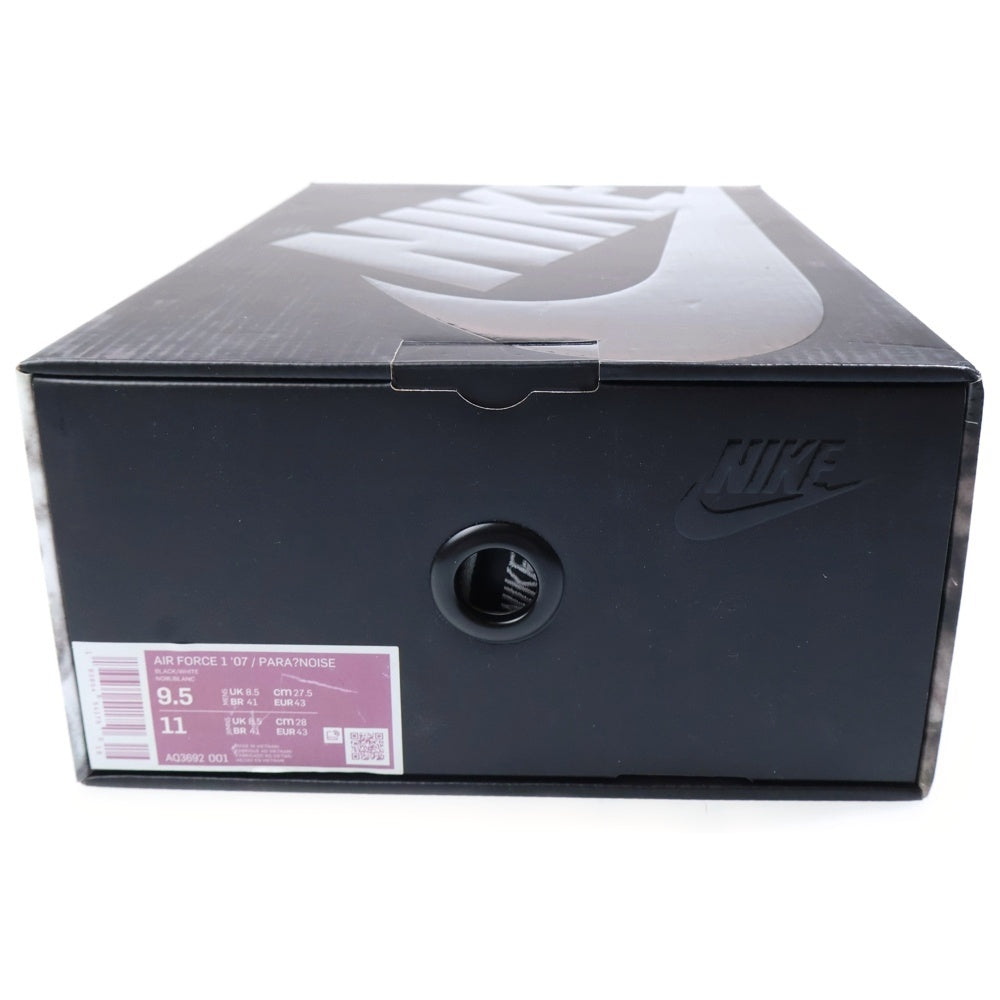 NIKE(ナイキ) ×PEACEMINUSONE AIR FORCE 1 LOW PARA NOISE ピースマイナスワン エアフォース1 パラノイズ ローカットスニーカー ブラック US9.5/27.5cm AQ3692-001