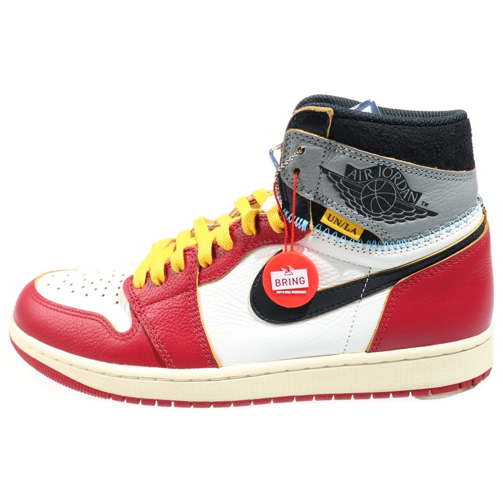 NIKE(ナイキ) ×UNION ユニオン AIR JORDAN 1 RETRO HIGH OG Chicago エアジョーダン1 ハイ ハイカットスニーカー シカゴ レッド/ホワイト US10/28cm HV8563-600
