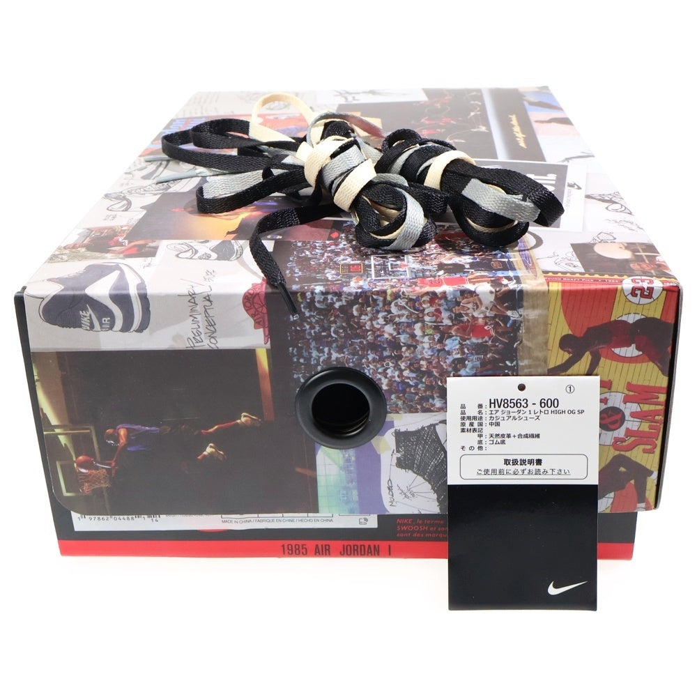 NIKE(ナイキ) ×UNION ユニオン AIR JORDAN 1 RETRO HIGH OG Chicago エアジョーダン1 ハイ ハイカットスニーカー シカゴ レッド/ホワイト US10/28cm HV8563-600