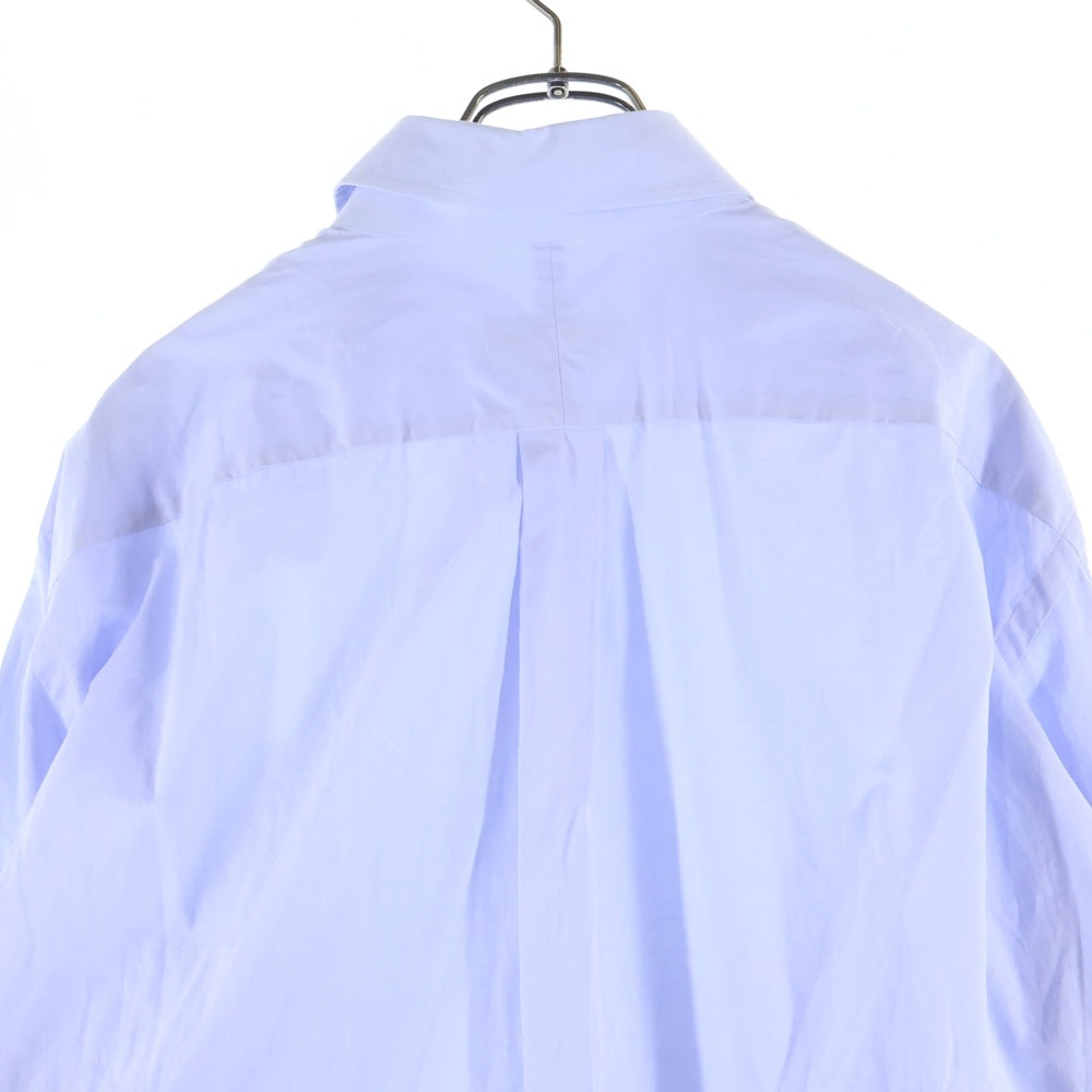 CHROME HEARTS(クロムハーツ) BS LEUR DRESS SHIRT BSフレアボタン オーバーサイズ コットン長袖シャツ ブルー