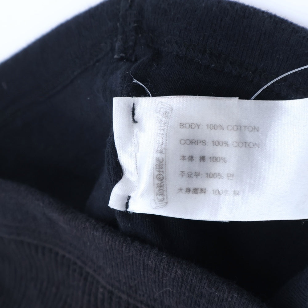 CHROME HEARTS(クロムハーツ) ホースシュー刺繍ロゴ サーマルニットビーニー 帽子 ブラック