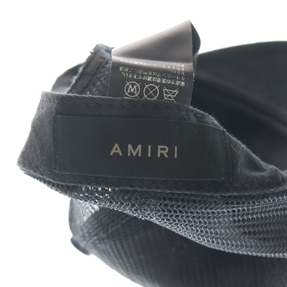 AMIRI(アミリ) 3 Starpatch Trucker Cap スリースターパッチ トラッカー メッシュキャップ 帽子 ブラック SRXMAH002SMRBC015