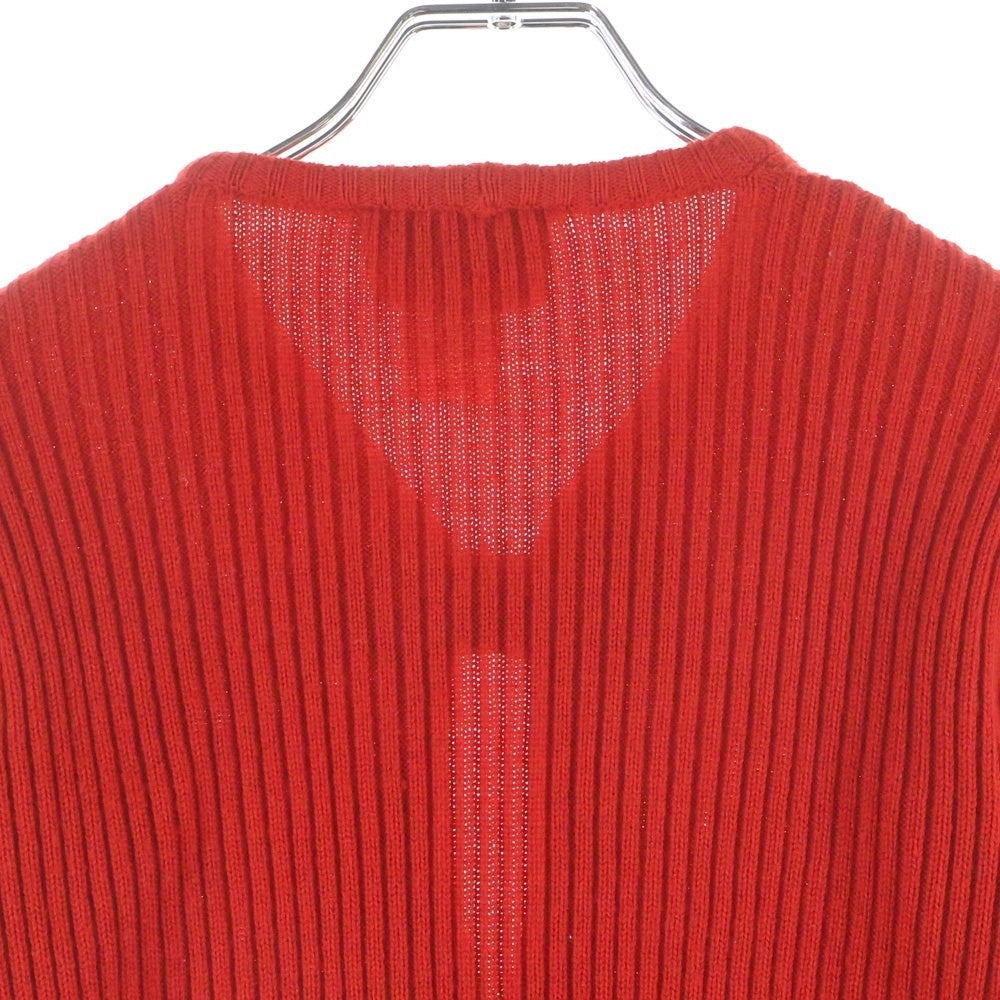 DIRK BIKKEMBERGS(ダークビッケンバーグ) テープデザイン ウール混 カーディガン レディース レッド