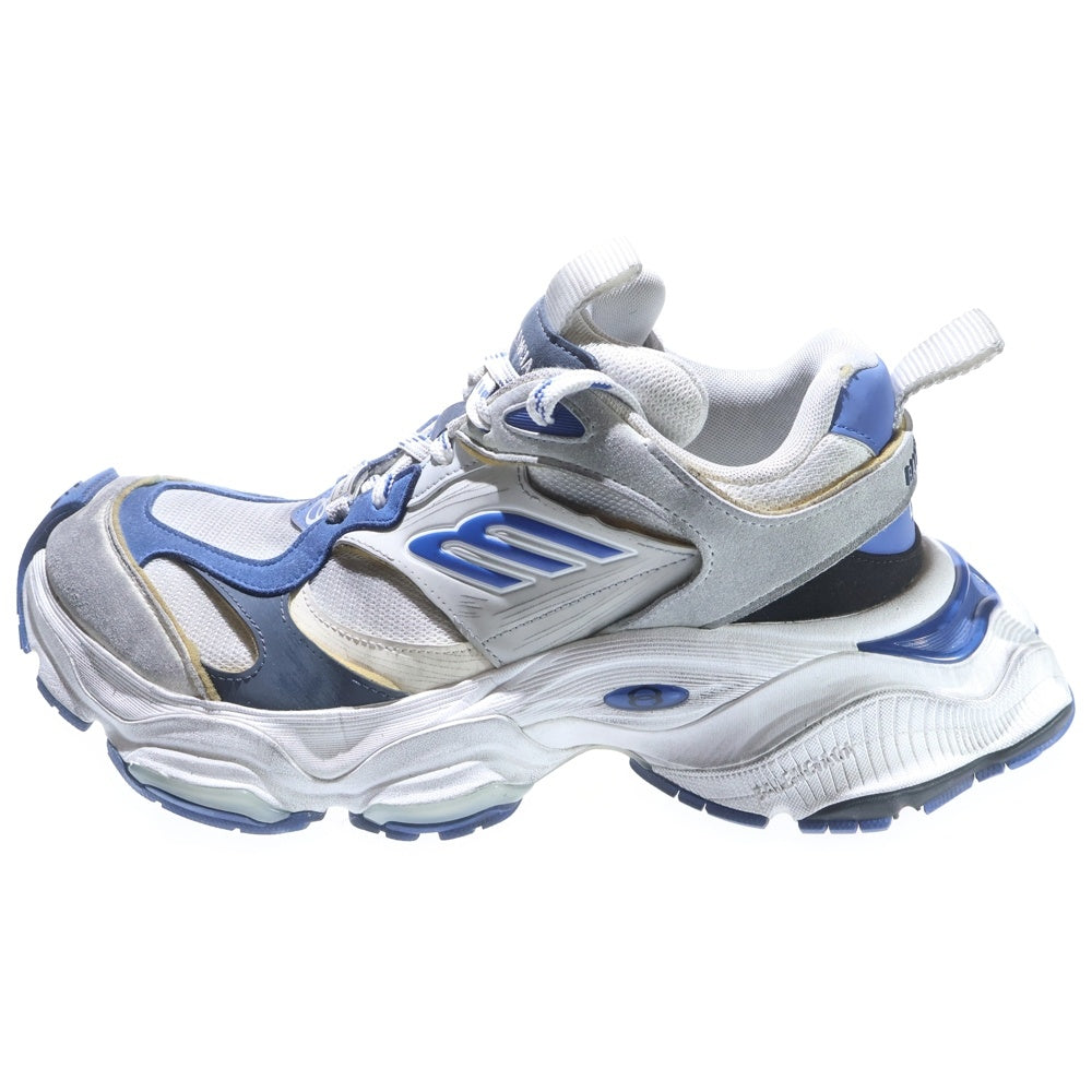 BALENCIAGA(バレンシアガ) 24SS CARGO カーゴ ユーズド加工 ダッド ローカットスニーカー シルバー/ブルー US12/29.5cm 785754