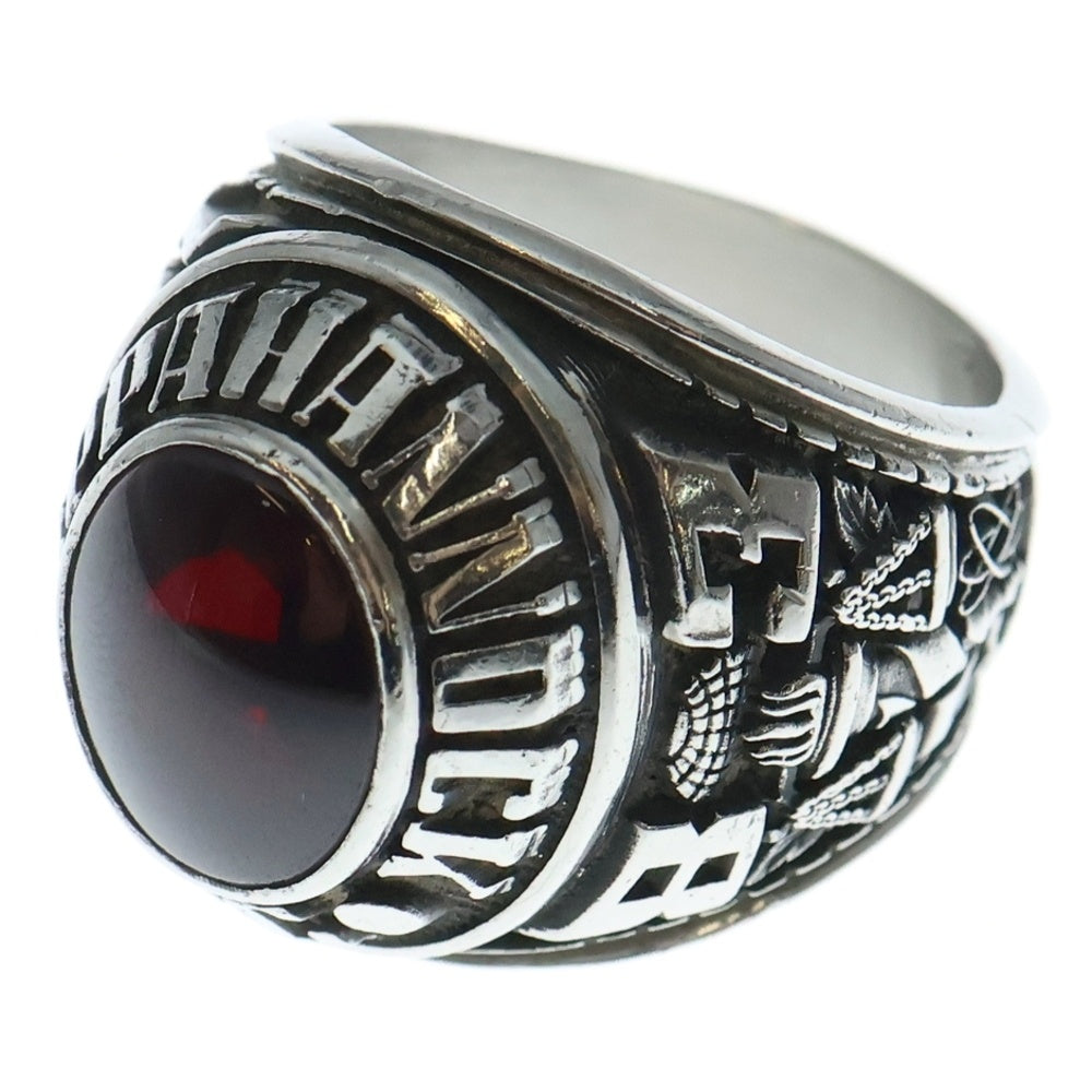 NO BRAND(ノーブランド) 1983年 USA製 Virginia Community College System バージニアコミュニティカレッジシステム カレッジリング シルバー/レッド