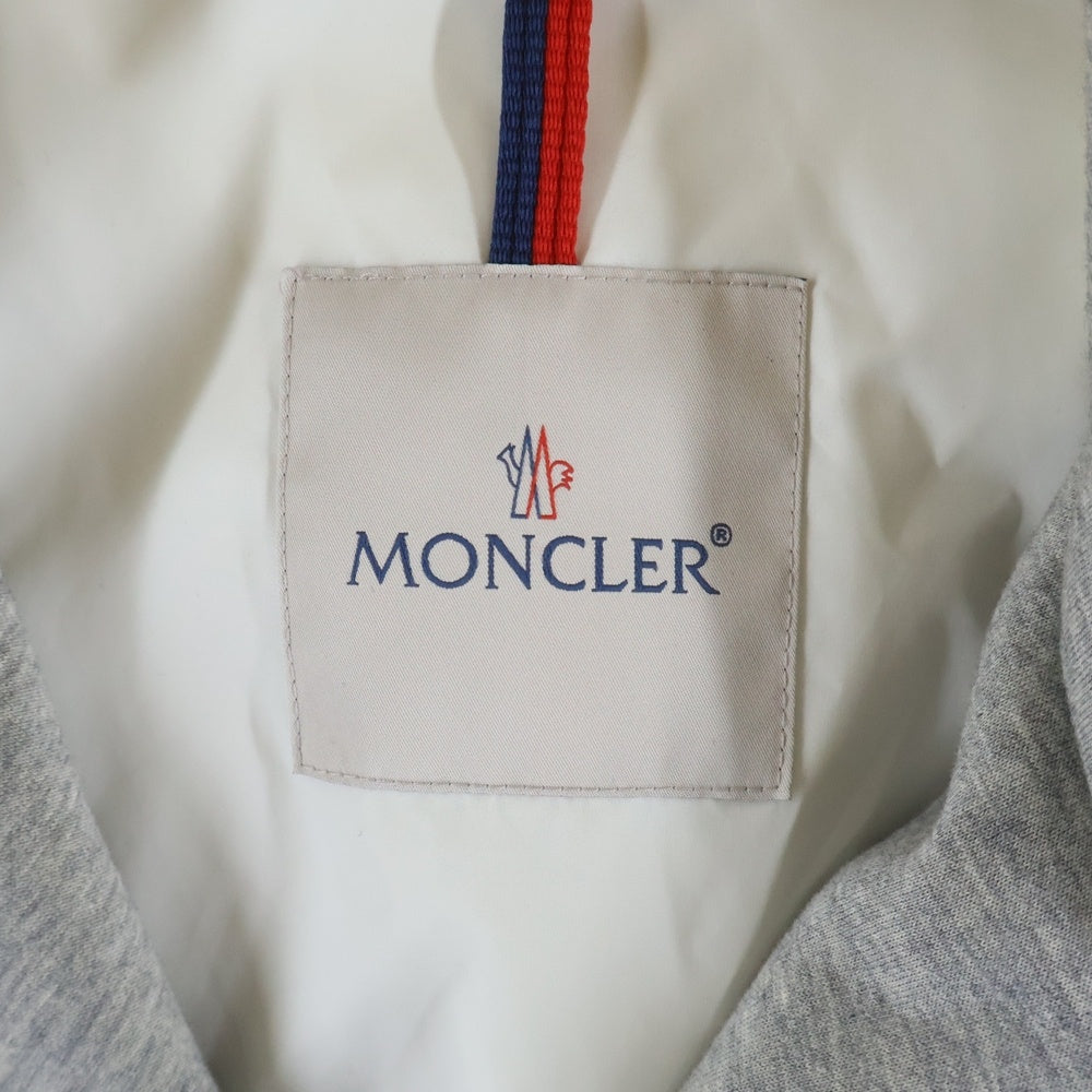 MONCLER(モンクレール) EMILIEN B スウェット地 ダブルブレスト フーディー Pコート グレー B10914106985
