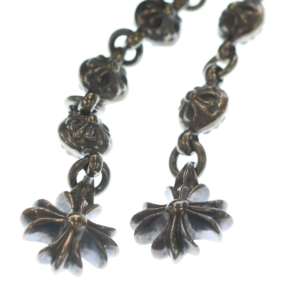 CHROME HEARTS(クロムハーツ) クロスボールチェーン CHプラスクロス リアルファー ネックウォーマー マフラー ブラウン