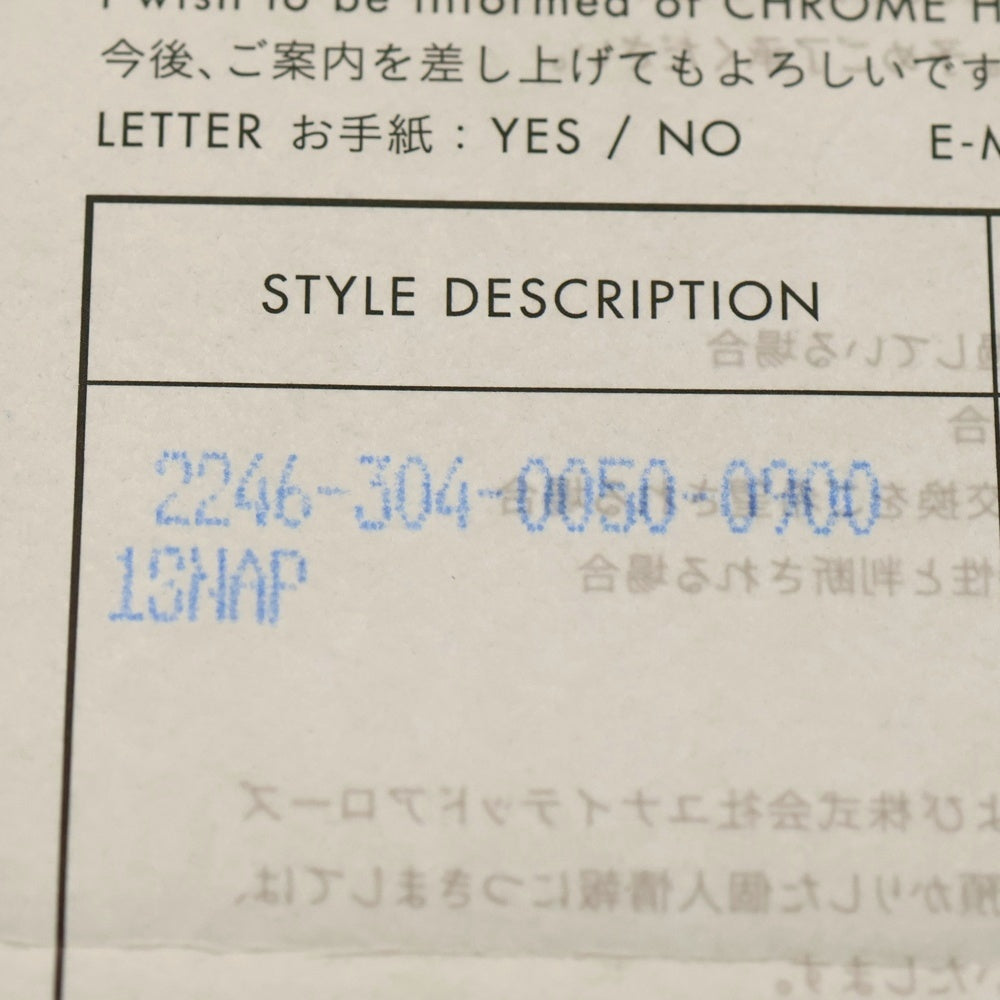 CHROME HEARTS(クロムハーツ) 1SNAP 1スナップ クロス ボールボタン レザーウォレット 財布 ブラック BCA361