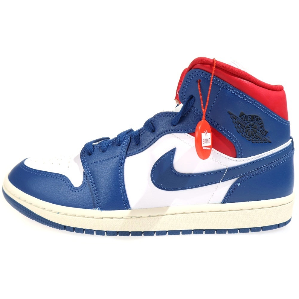 NIKE(ナイキ) WMNS Air Jordan 1 Mid French Blue ウィメンズ エアジョーダン1 フレンチブルー ミッドカットスニーカー US10/27cm BQ6472-146 レディース