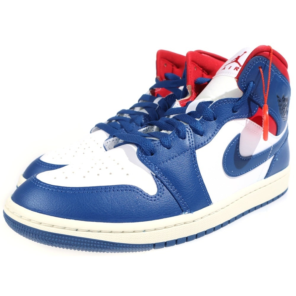NIKE(ナイキ) WMNS Air Jordan 1 Mid French Blue ウィメンズ エアジョーダン1 フレンチブルー ミッドカットスニーカー US10/27cm BQ6472-146 レディース