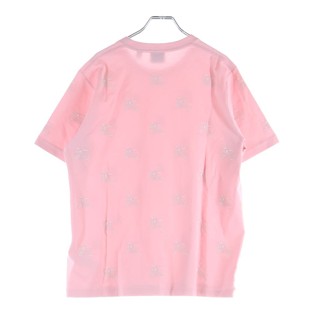 BURBERRY(バーバリー) ブランドロゴ 総柄 クルーネック半袖Tシャツ