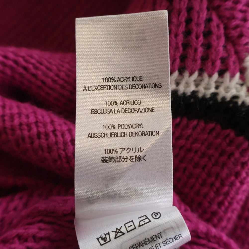 SUPREME(シュプリーム) 23AW Chest Stripe Sweater チェストストライプクルーネックニットセーター ピンク