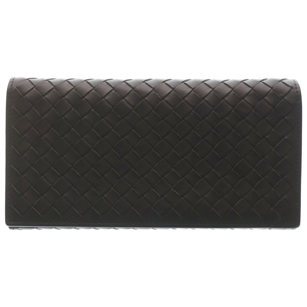 BOTTEGA VENETA(ボッテガヴェネタ) イントレチャート フラップロングウォレット ブラウン 156819 V4651 レディース
