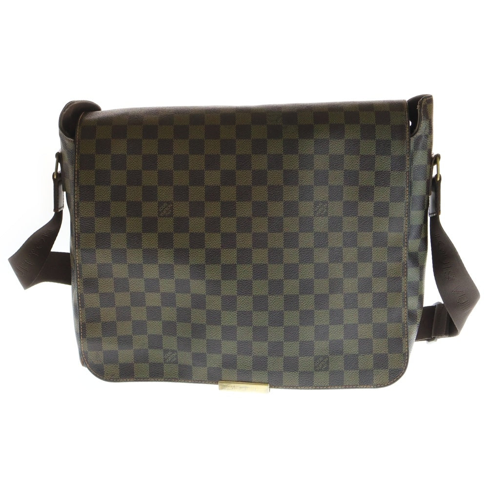 LOUIS VUITTON(ルイヴィトン) ダミエ バスティーユ レザーショルダーメッセンジャーバッグ ブラウン N45258 レディース