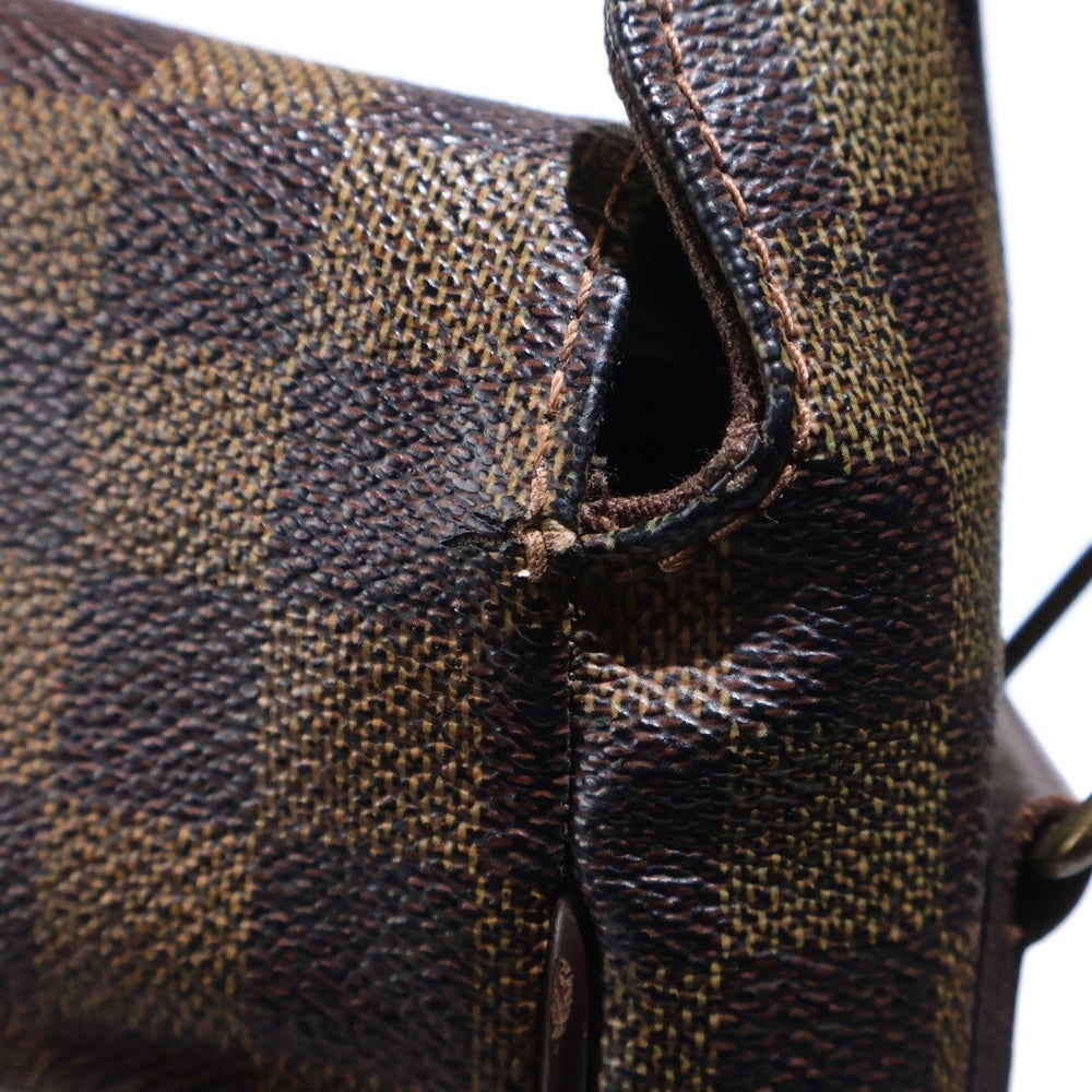 LOUIS VUITTON(ルイヴィトン) ダミエ バスティーユ レザーショルダーメッセンジャーバッグ ブラウン N45258 レディース