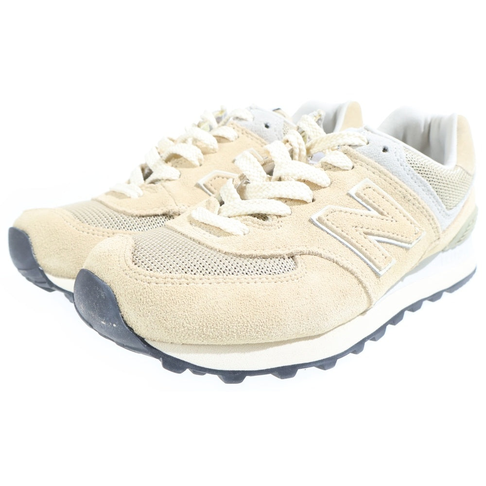 New Balance(ニューバランス) ML574FBY スゥエード ローカットスニーカー ベージュ レディース US5.5/23.5cm