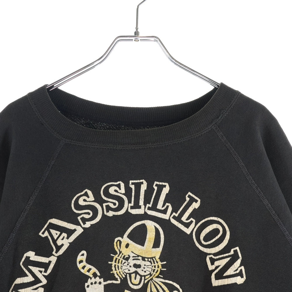 VINTAGE(ヴィンテージ) 70S MASSILLON TIGERS TRAINER マシロン タイガース プリント 長袖 トレーナー ブラック