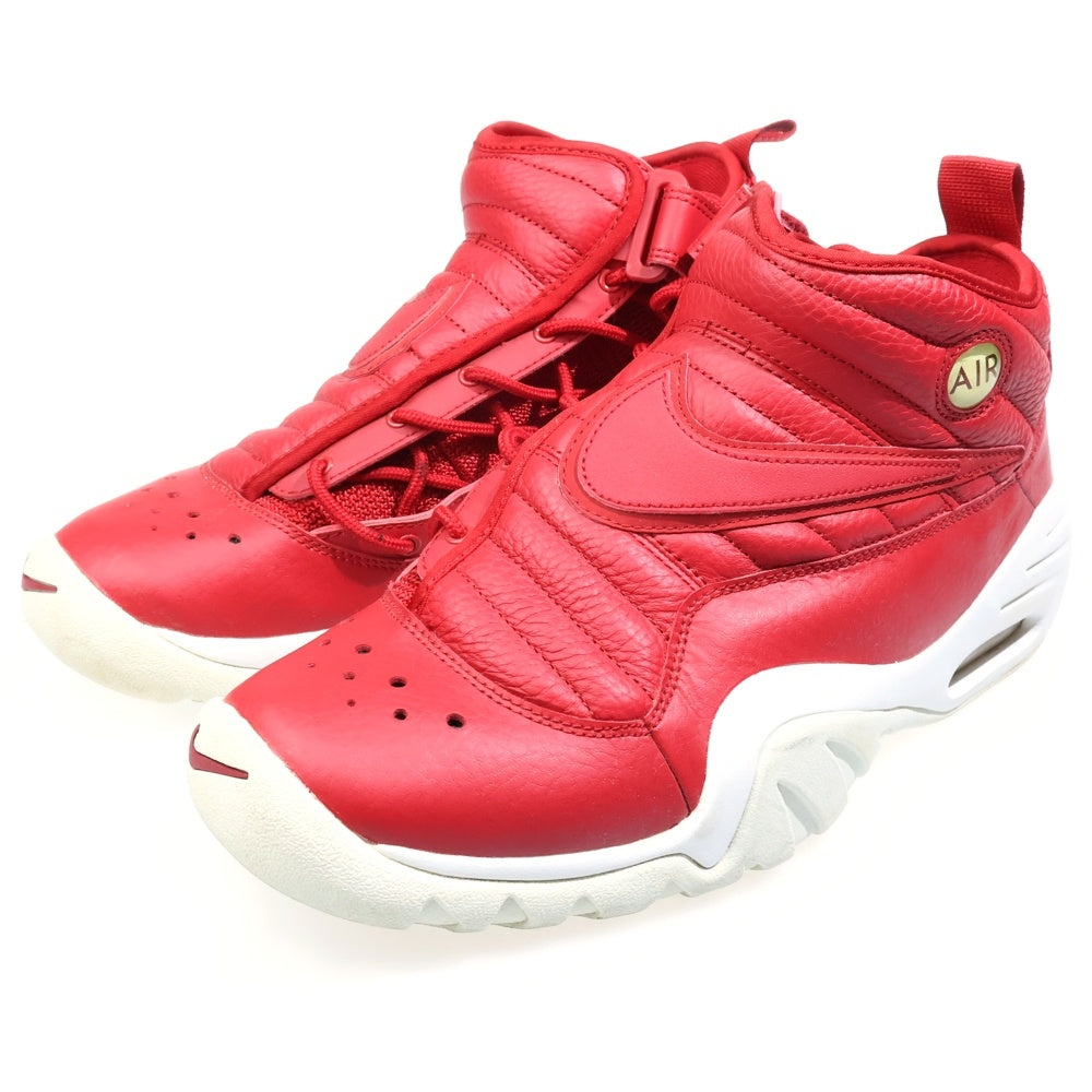 NIKE(ナイキ) AirShake Ndestrukt Red Leather エアシェイク インデストラクト レザー ハイカットスニーカー レッド US9/27cm 880869-600