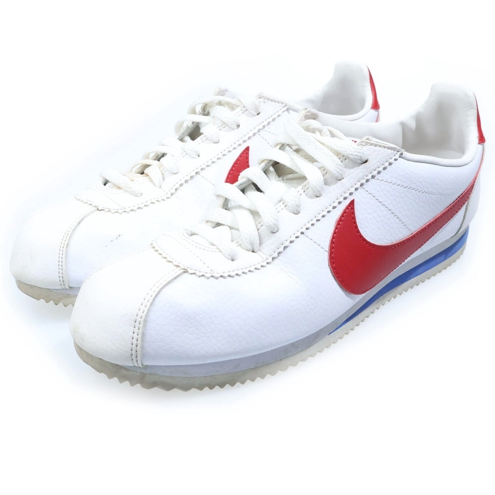 NIKE(ナイキ) Classic Cortez Leather クラシック コルテッツ レザー ローカットスニーカー ホワイト/レッド US9/27cm 749571-154