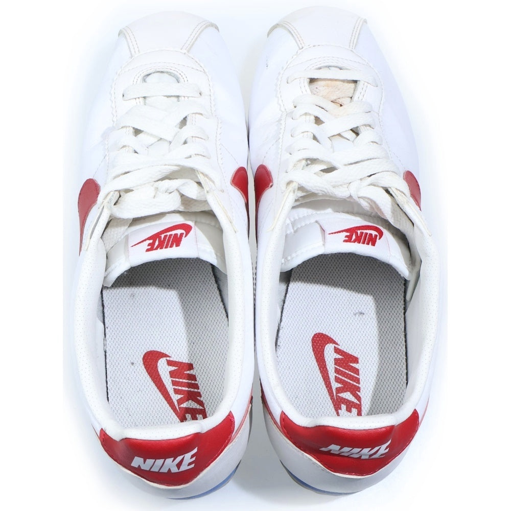 NIKE(ナイキ) Classic Cortez Leather クラシック コルテッツ レザー ローカットスニーカー ホワイト/レッド US9/27cm 749571-154