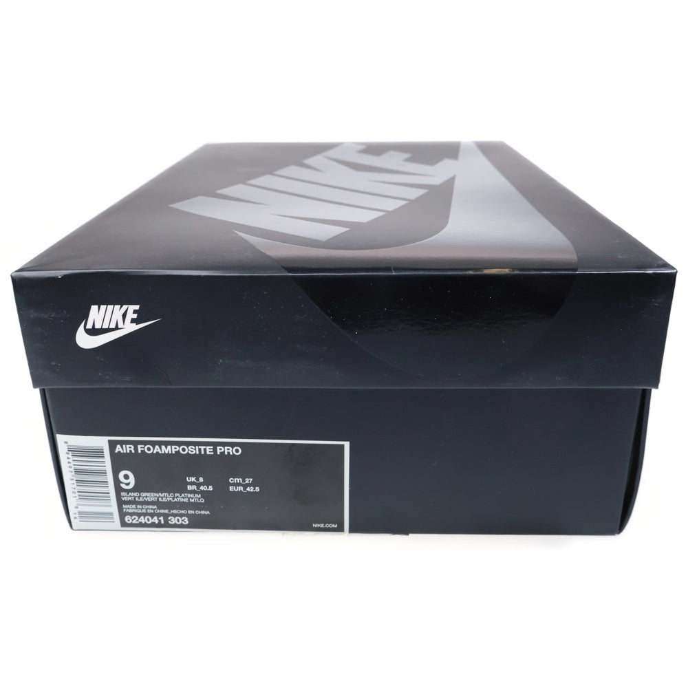 NIKE(ナイキ) Air Foamposite Pro Island Green エアフォームポジット プロ アイランド グリーン ハイカットスニーカー グリーン US9/27cm 624041-303