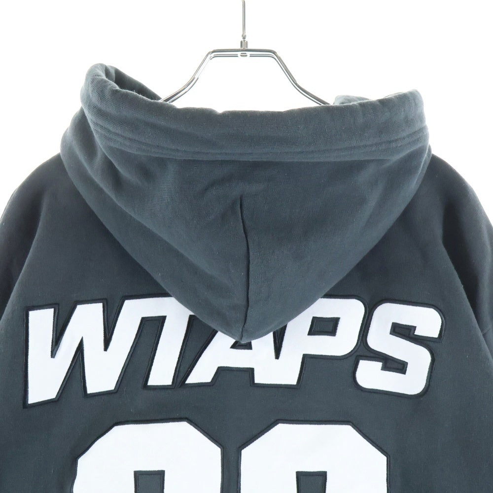 WTAPS(ダブルタップス) 23AW フロントロゴ刺繍 バック03刺繍 プルオーバー スウェットパーカー ブラック 23ATDT-CSM29