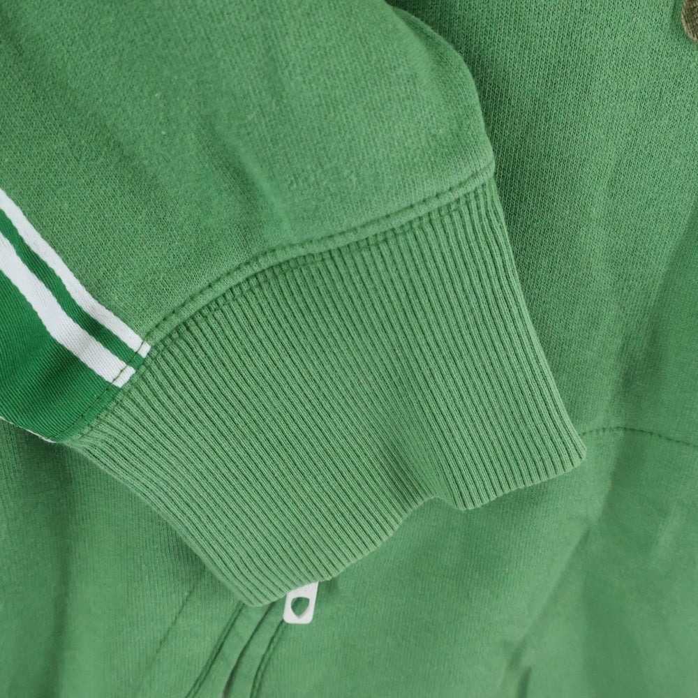 G-STAR RAW(ジースターロウ) フロント ジップ 刺繍ロゴ プルオーバー パーカー グリーン 8555 173 740