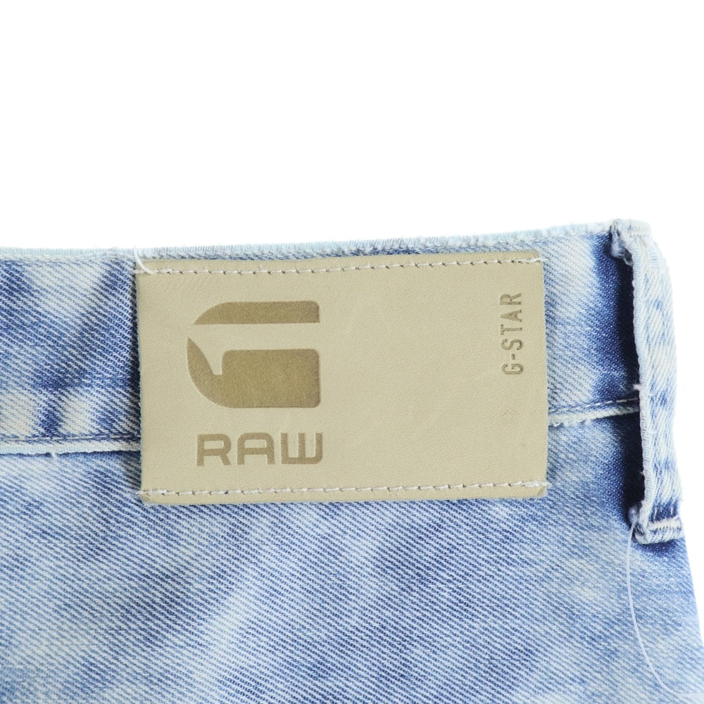 G-STAR RAW(ジースターロウ) ダメージ加工 クロップド デニムパンツ ジーンズ ライトブルー
