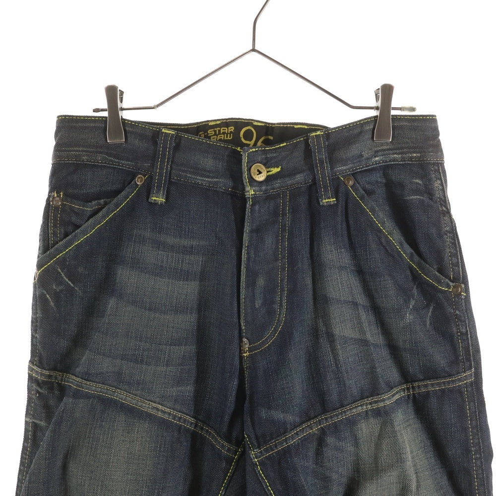 G-STAR RAW(ジースターロウ) 刺繍ロゴ ストレート デニムパンツ ジーンズ インディゴ 5868 396 170