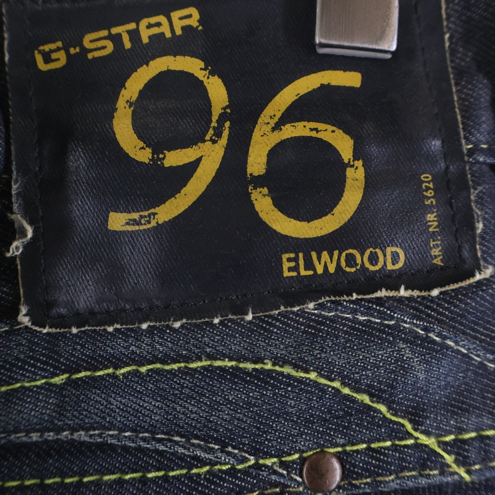 G-STAR RAW(ジースターロウ) 刺繍ロゴ ストレート デニムパンツ ジーンズ インディゴ 5868 396 170